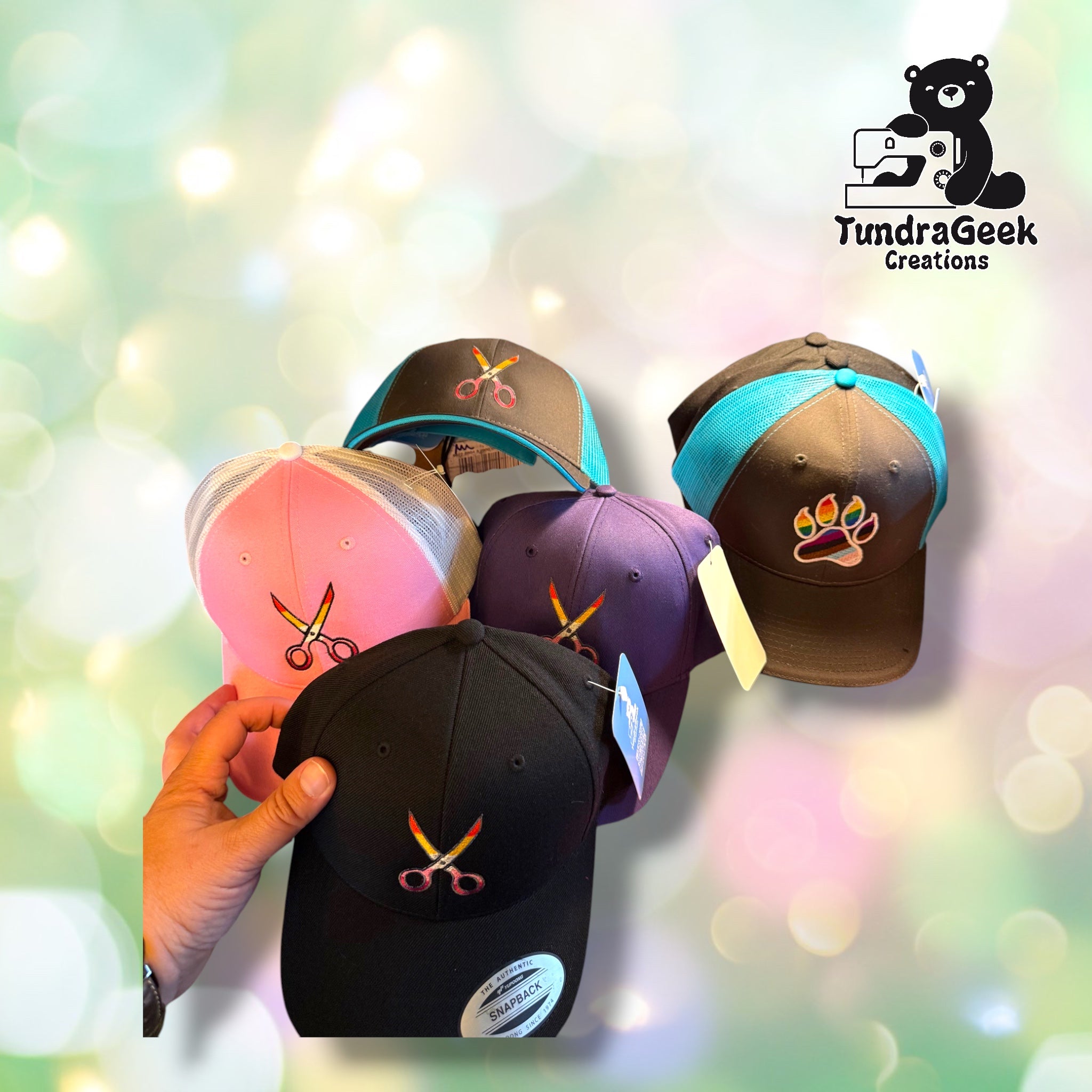 Scissor-Shaped WLW Pride Flag Cap