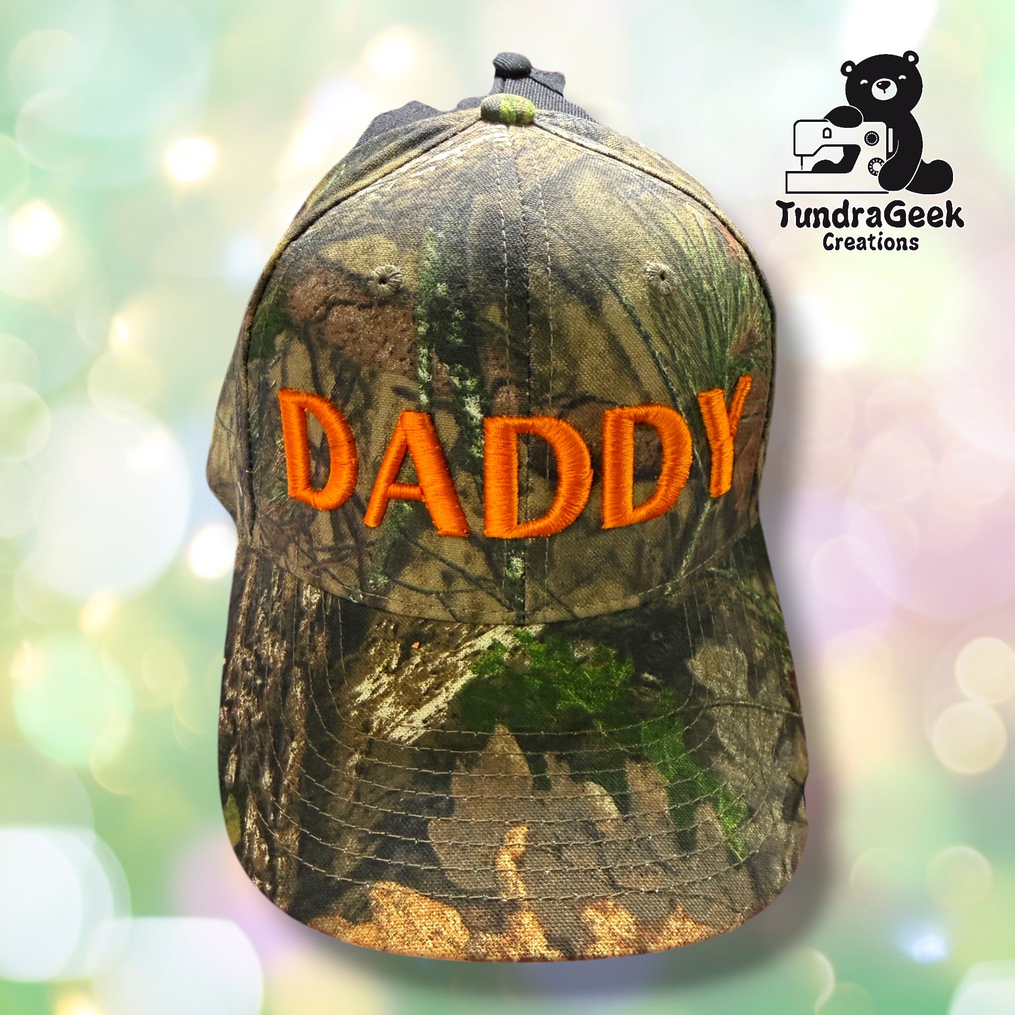 Daddy Caps with 3D embroidered lettering
