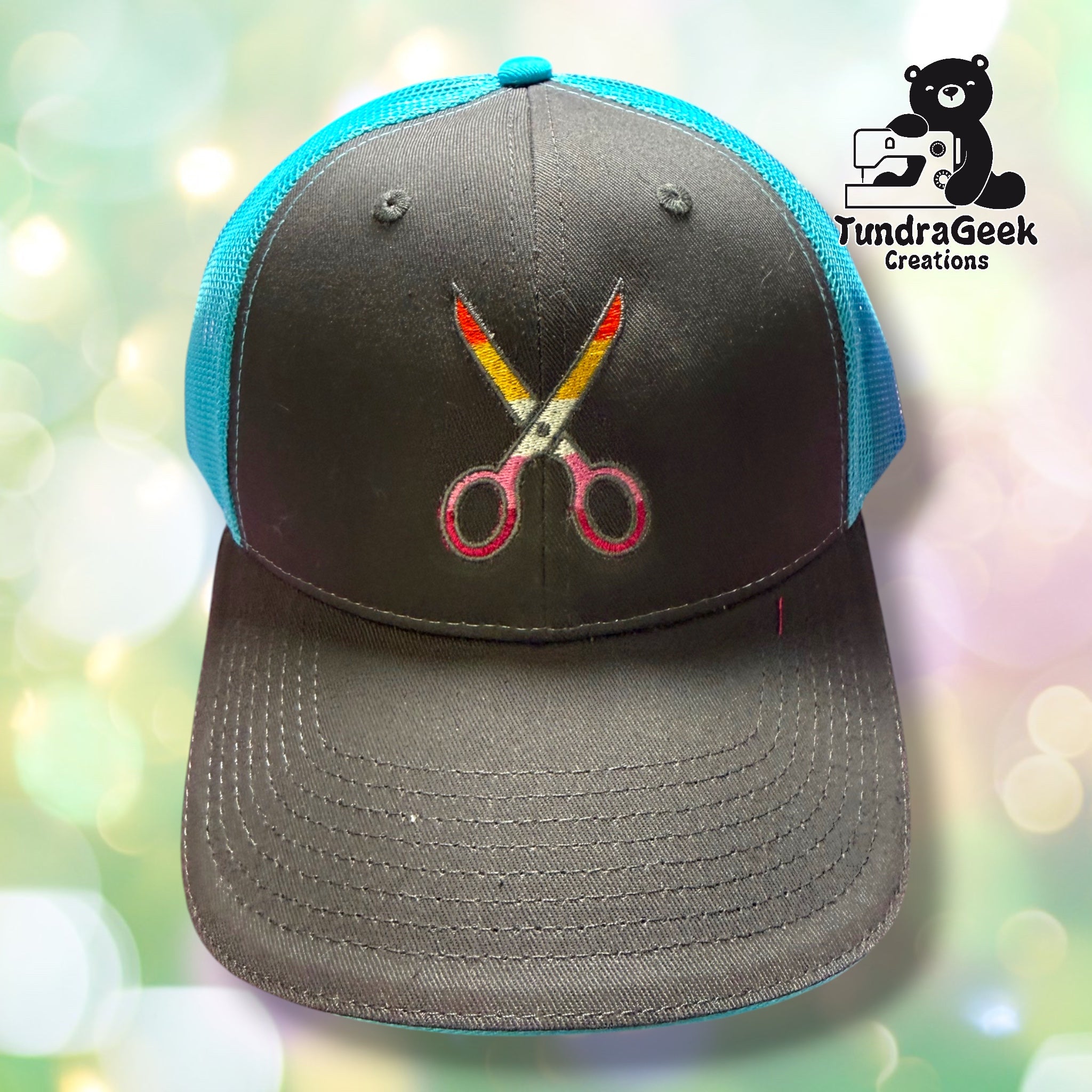 Scissor-Shaped WLW Pride Flag Cap