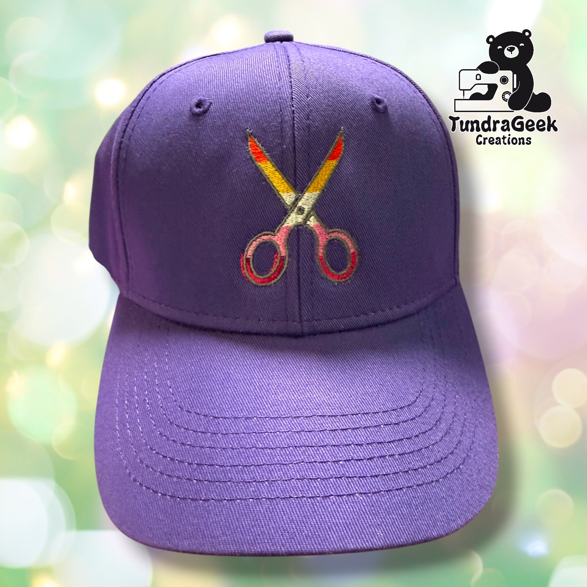 Scissor-Shaped WLW Pride Flag Cap