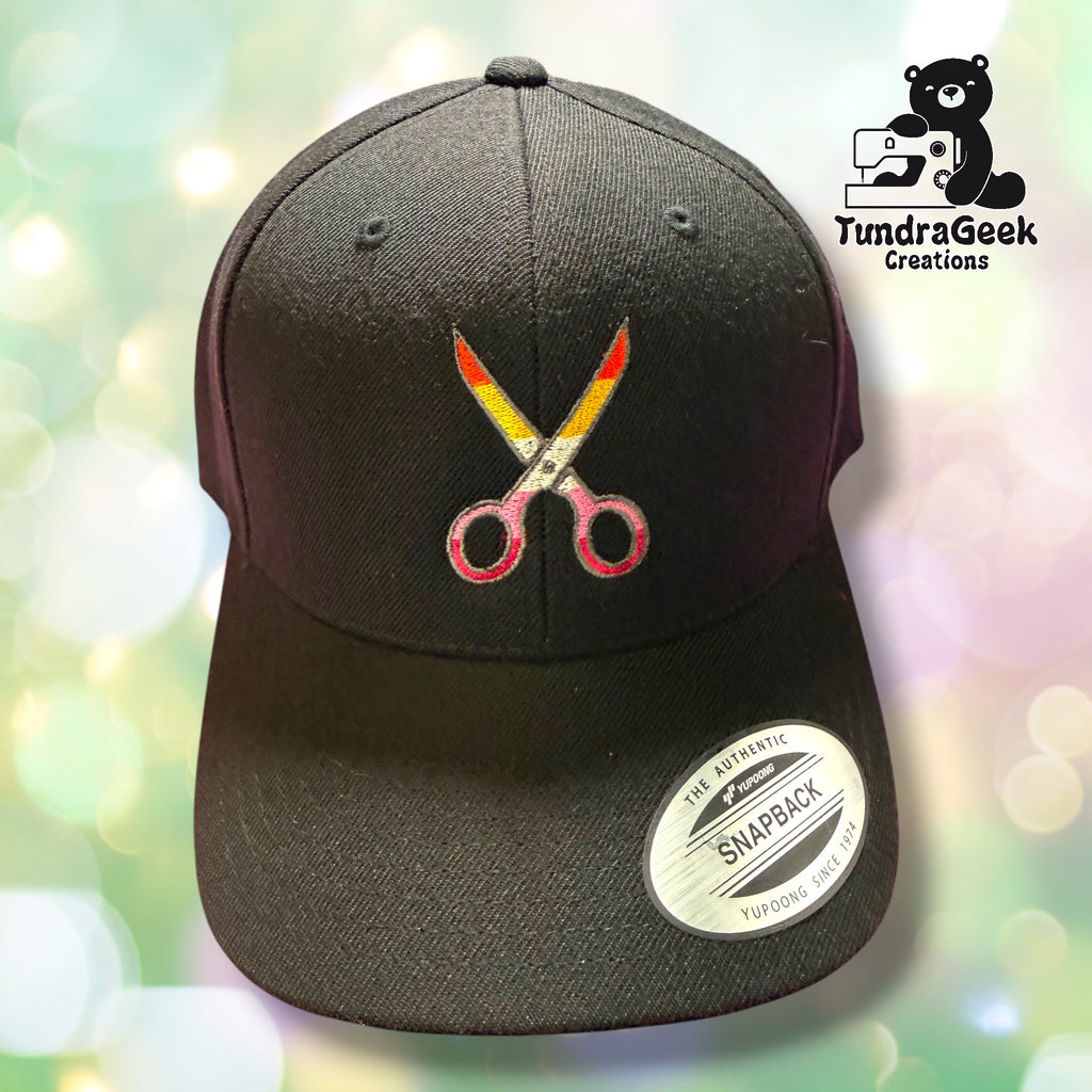 Scissor-Shaped WLW Pride Flag Cap