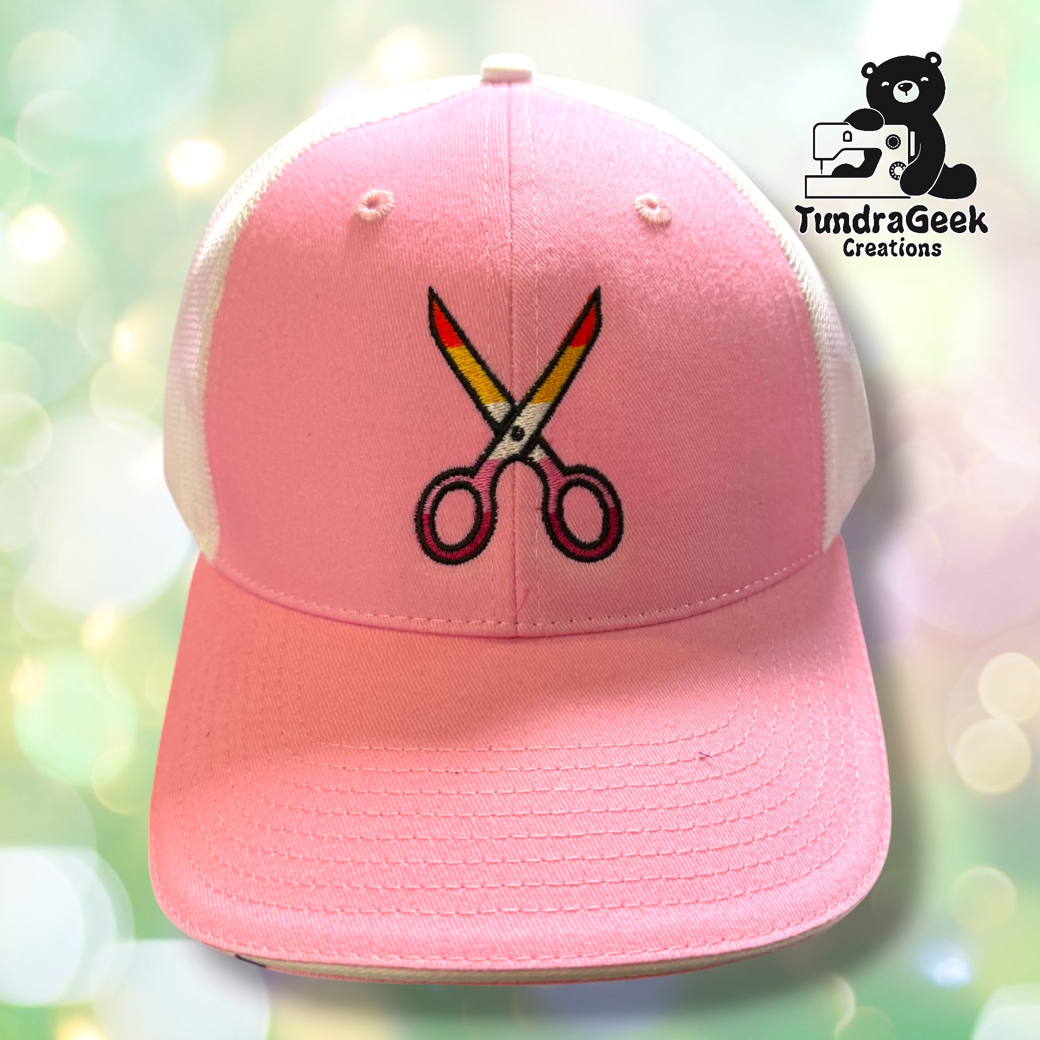 Scissor-Shaped WLW Pride Flag Cap