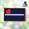Leather Pride Flag Patch | Embroidered Sew-On Patch | Leather Pride Gear | Kink Community Patch | Alaska Made