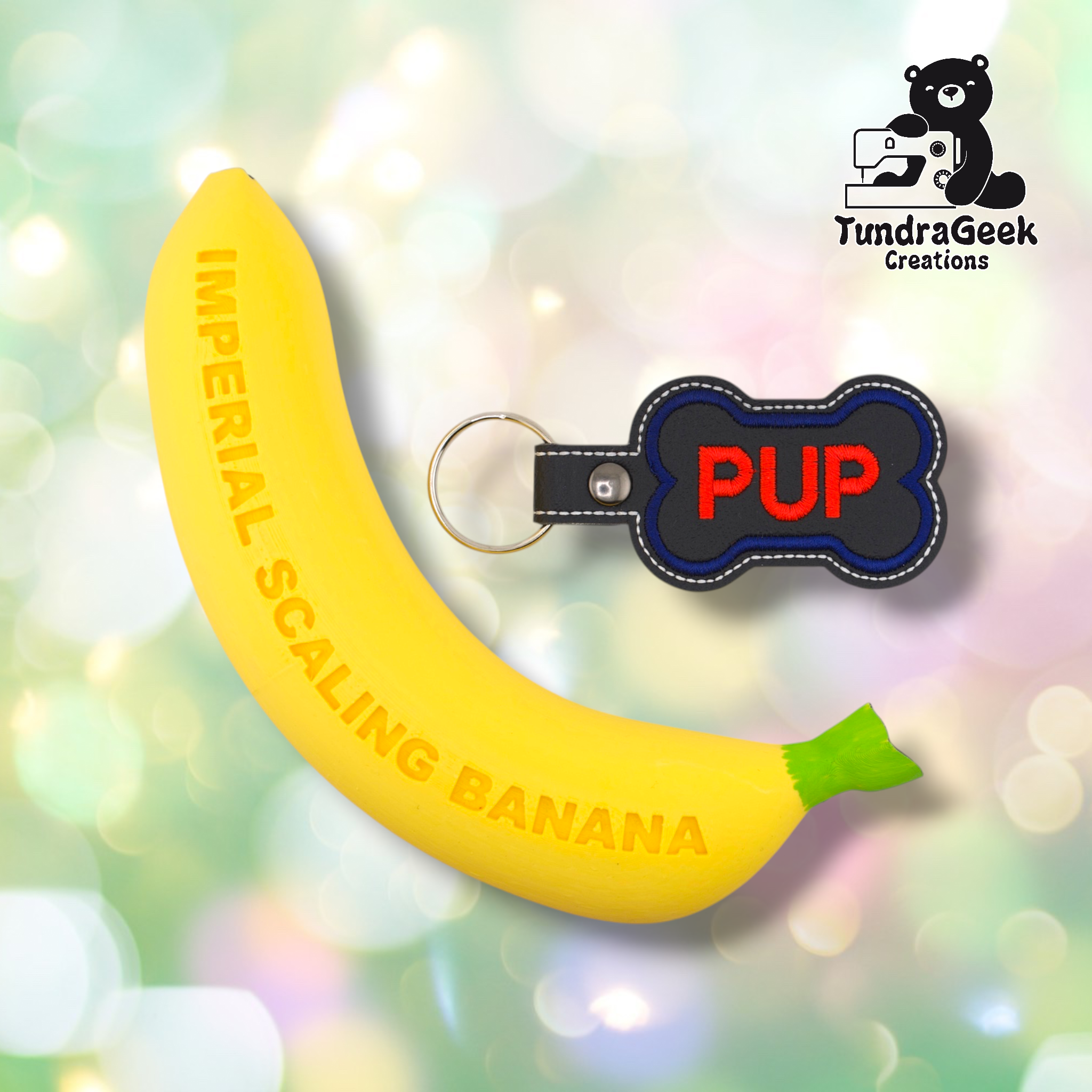 Pup Bone Keychain | Embroidered Vinyl Keychain | Pup Play Accessory | Pup Pride Gear | Dog Bone Keychain