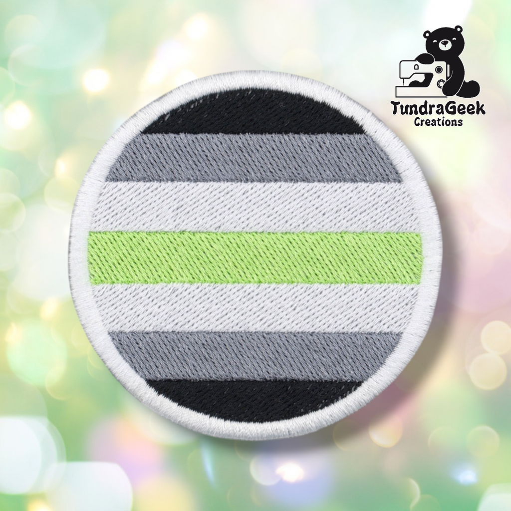 Round Pride Patch | 3 Inch Embroidered Patch | LGBTQ Sew-On Patch | Pride Flag Patch | Iron-On Backing