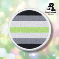 Round Pride Patch | 3 Inch Embroidered Patch | LGBTQ Sew-On Patch | Pride Flag Patch | Iron-On Backing