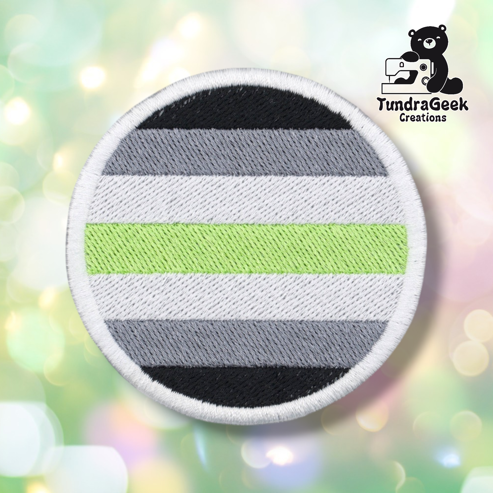 Round Pride Patch | 3 Inch Embroidered Patch | LGBTQ Sew-On Patch | Pride Flag Patch | Iron-On Backing