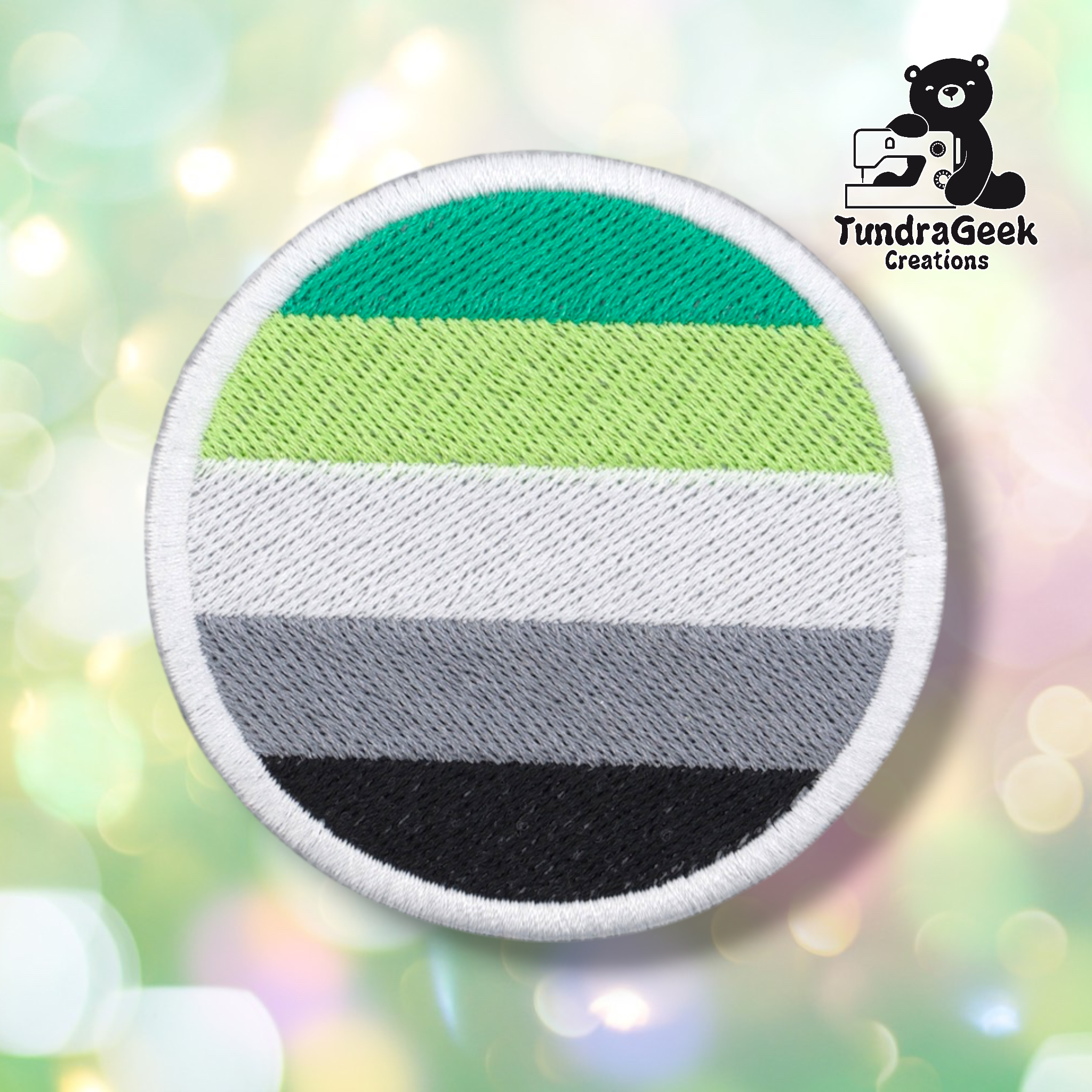 Round Pride Patch | 3 Inch Embroidered Patch | LGBTQ Sew-On Patch | Pride Flag Patch | Iron-On Backing
