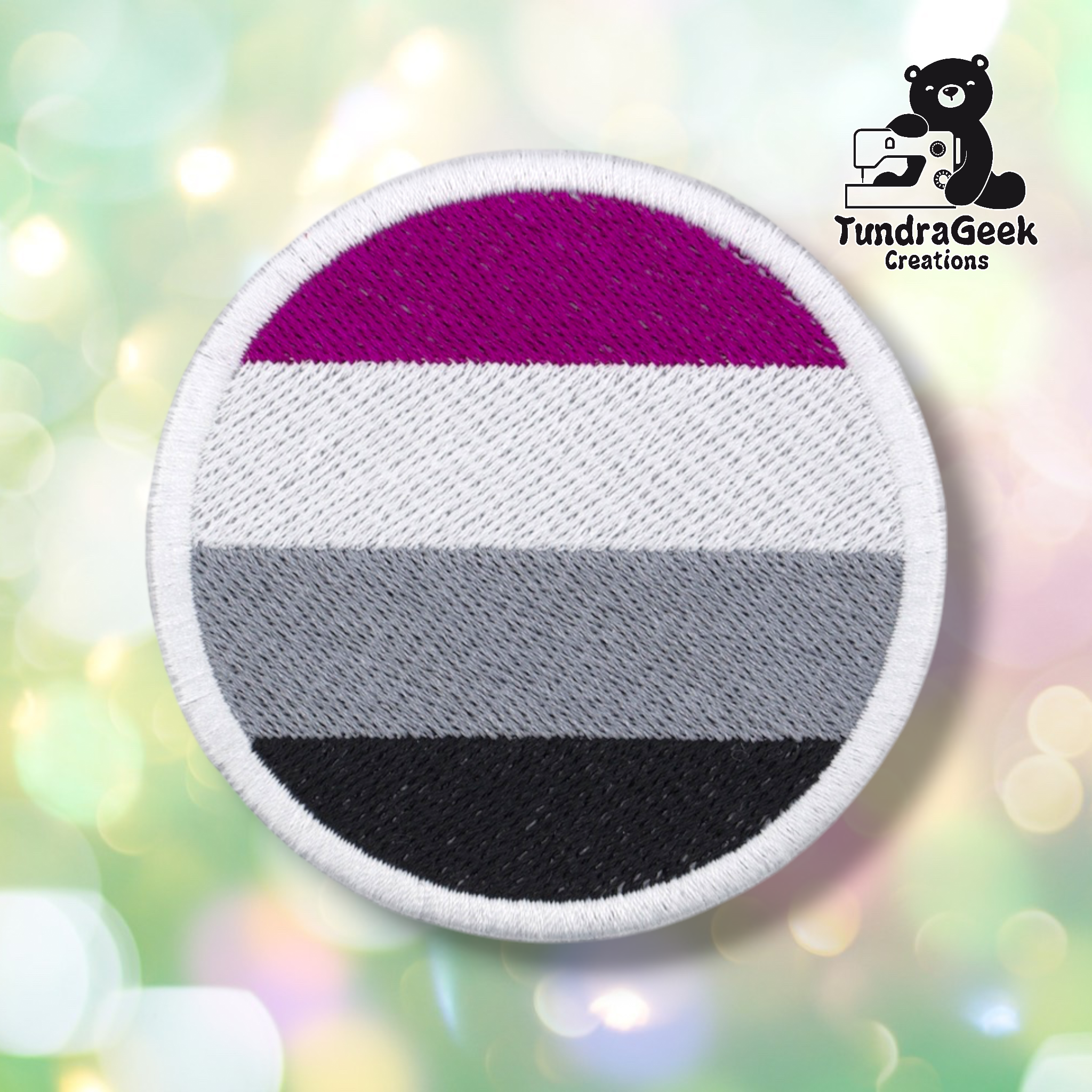 Round Pride Patch | 3 Inch Embroidered Patch | LGBTQ Sew-On Patch | Pride Flag Patch | Iron-On Backing