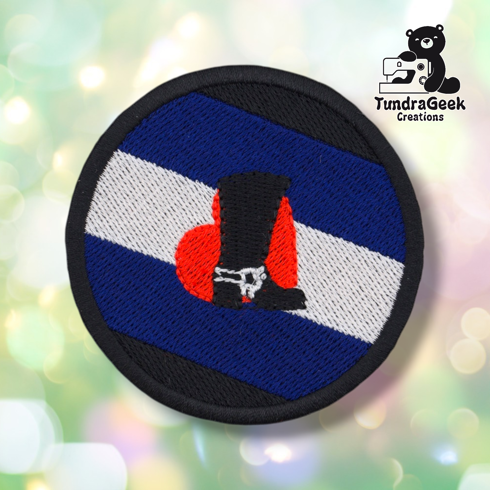 Round Pride Patch | 3 Inch Embroidered Patch | LGBTQ Sew-On Patch | Pride Flag Patch | Iron-On Backing