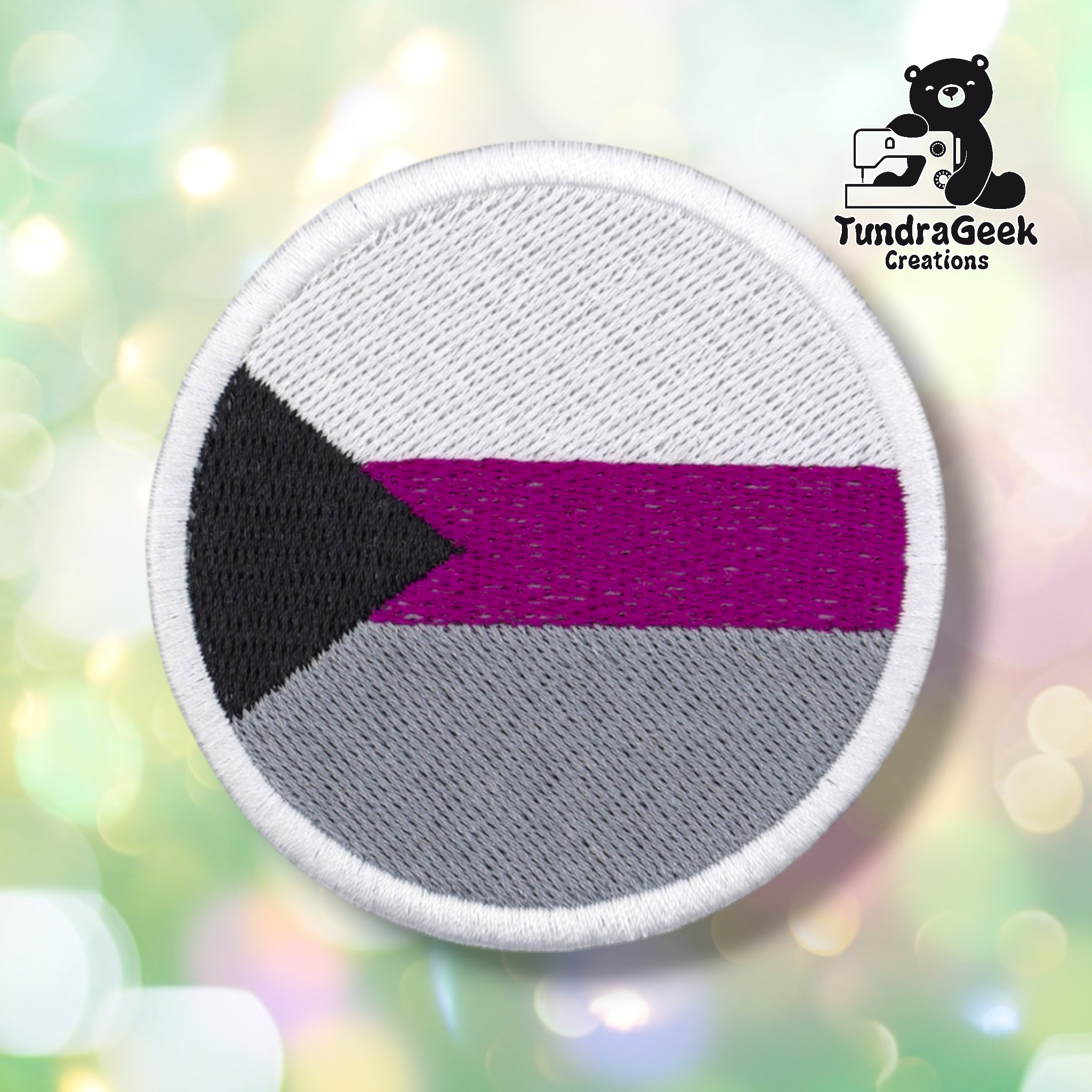 Round Pride Patch | 3 Inch Embroidered Patch | LGBTQ Sew-On Patch | Pride Flag Patch | Iron-On Backing