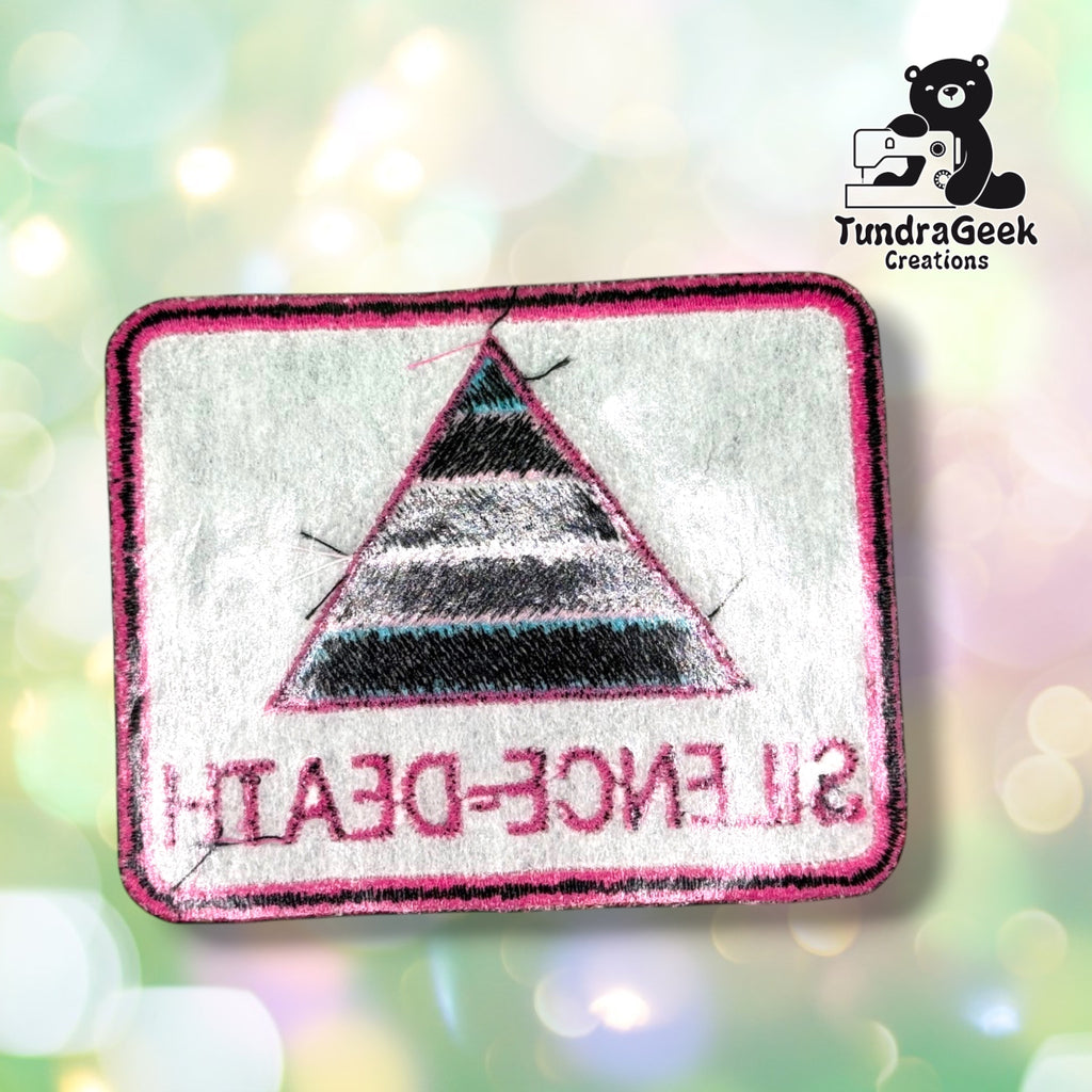 Silence = Death Patch - Trans Flag