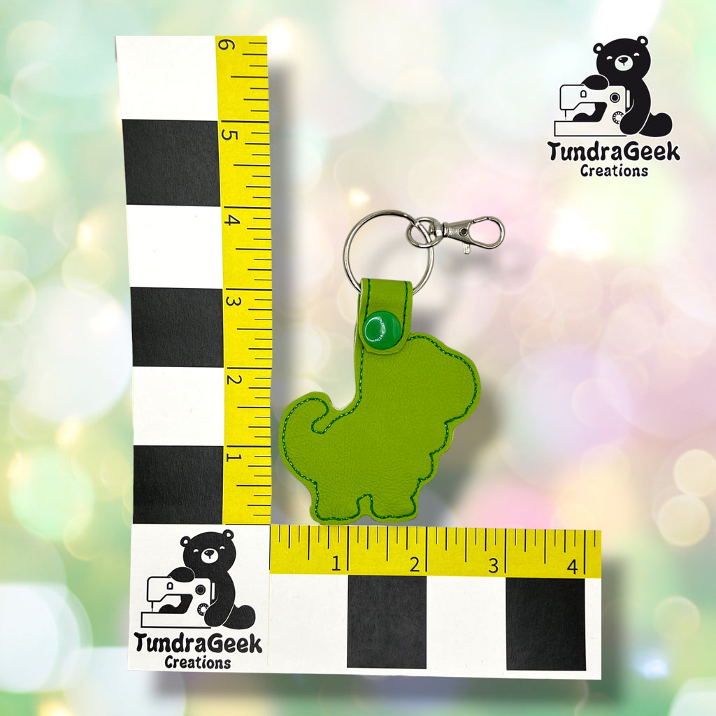 T-Rex Embroidered Keychain