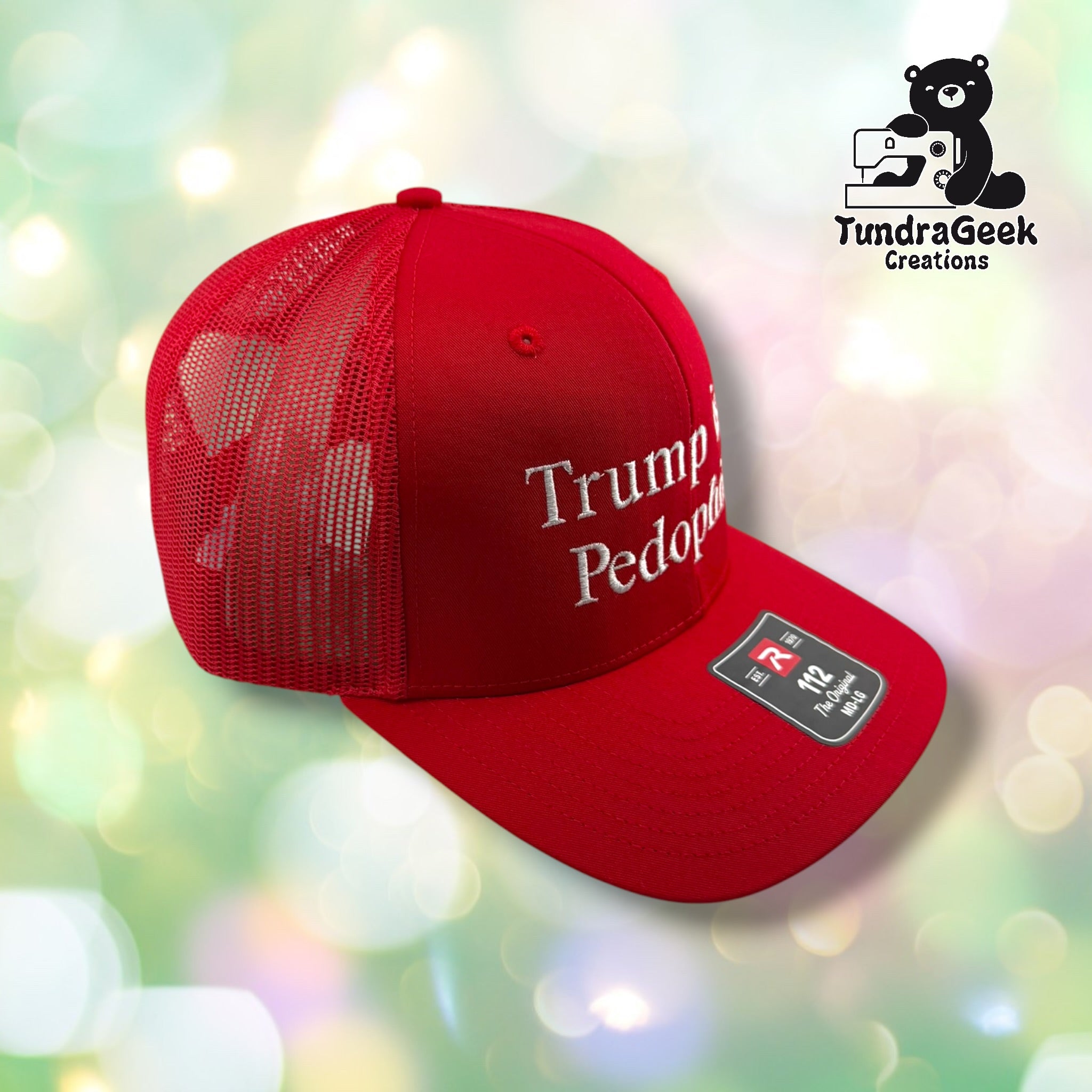TIAP Red Trucker Cap | Embroidered Political Statement Cap