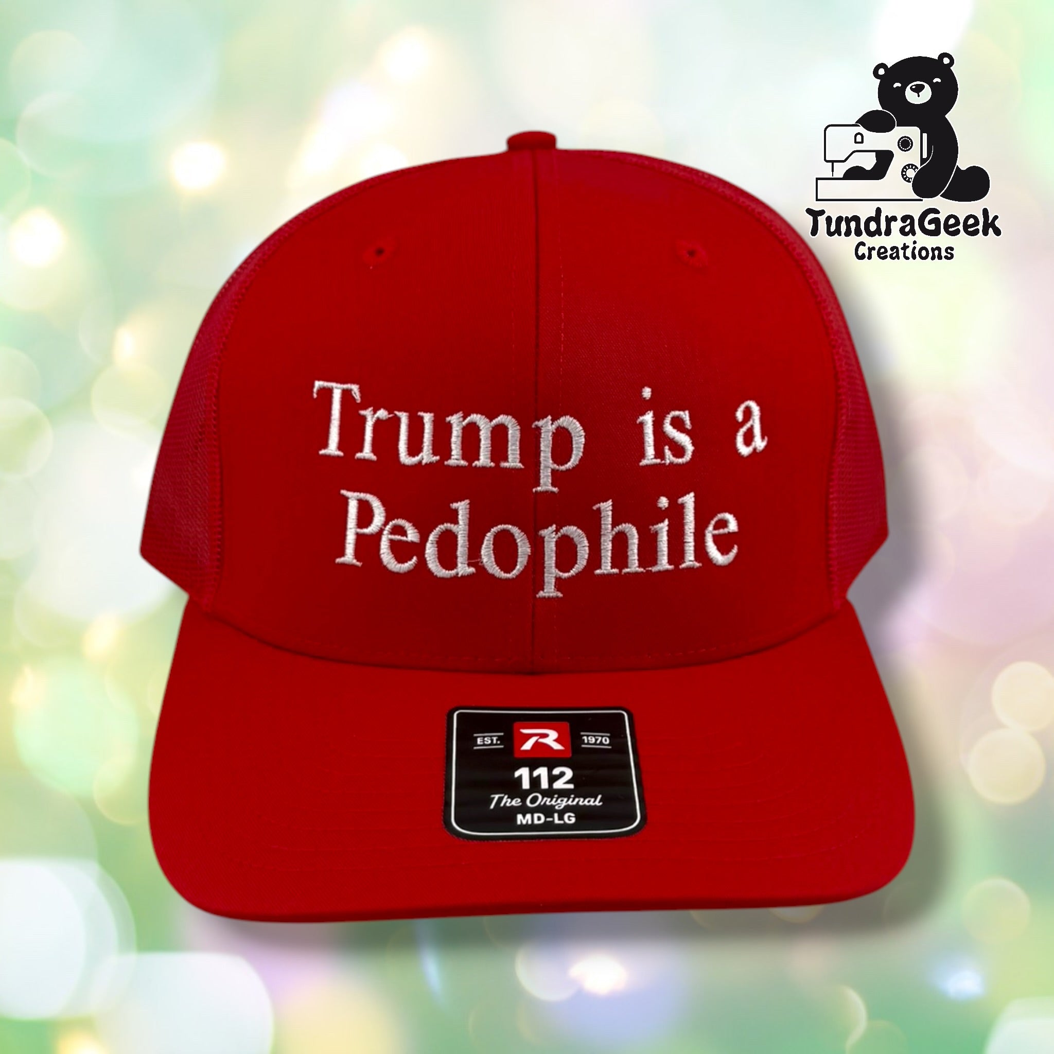 TIAP Red Trucker Cap | Embroidered Political Statement Cap