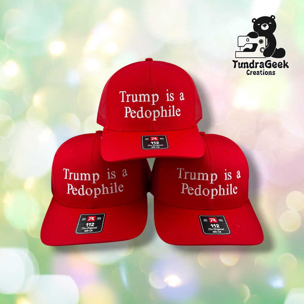 TIAP Red Trucker Cap | Embroidered Political Statement Cap