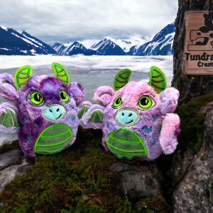 Dragon-Cow Plush: 6in Embroidered Stuffed Animal